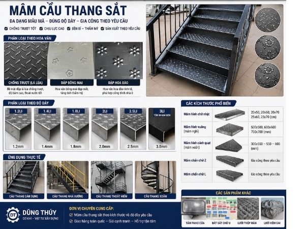 MÂM CẦU THANG SẮT